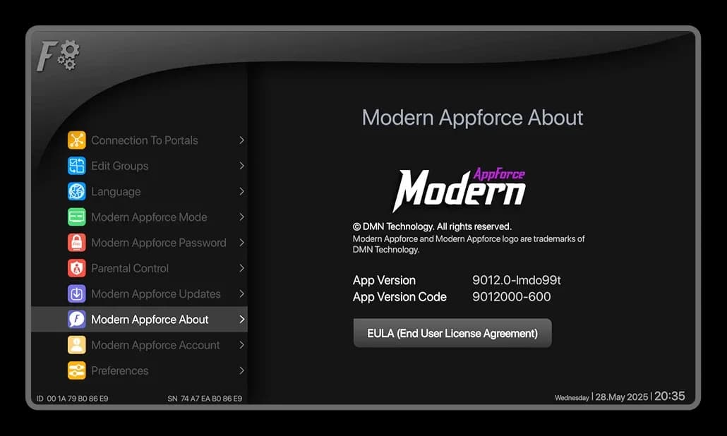 M3U Player For Smart TV setup screen displaying options for Xtream Codes API, Stalker Portal, and M3U playlist integration.